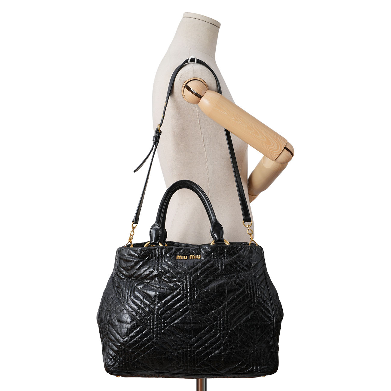 MIU MIU(USED)미우미우 퀼팅 토트겸 숄더백